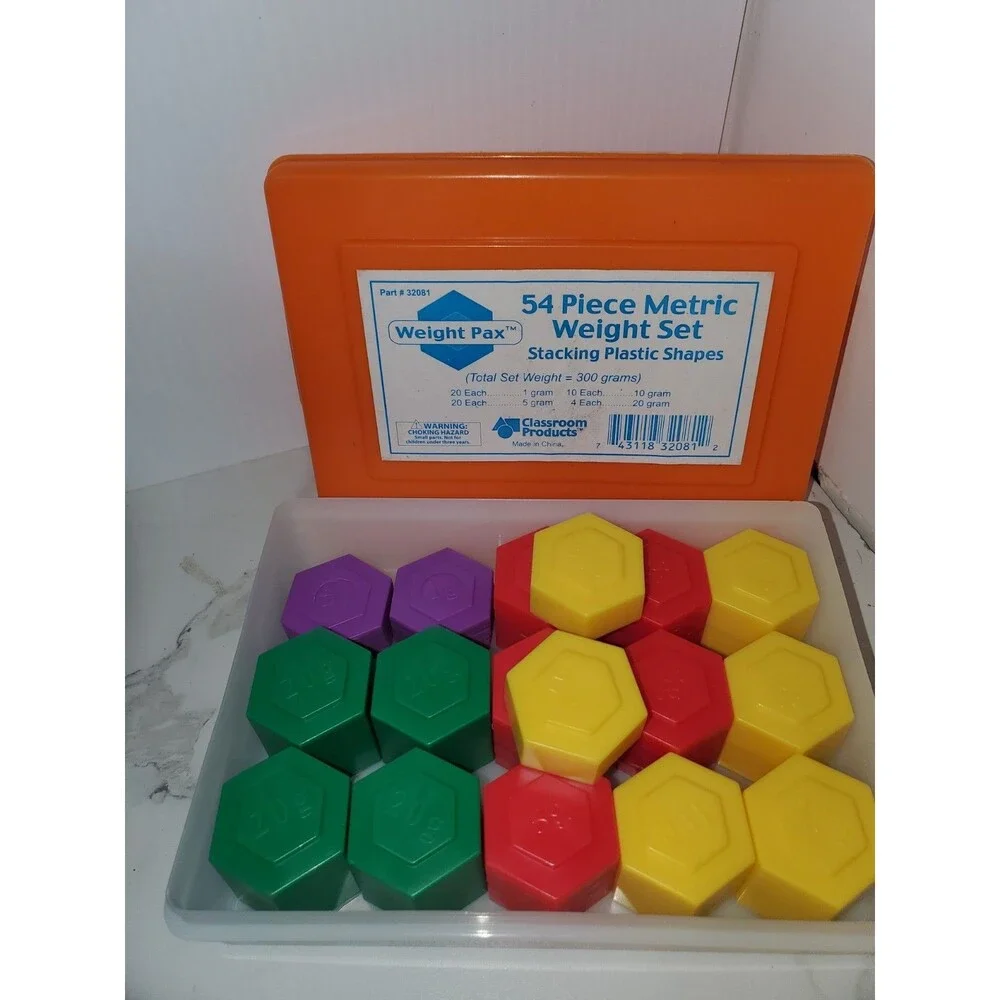 Boreal Balance Scale Kit  46702-00, 31178 + 54 PC Metric Weight Set Homeschool